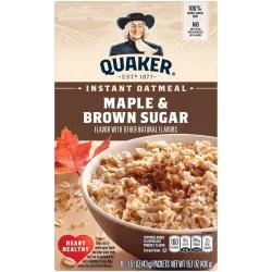 Quaker Instant Oatmeal Maple & Brown Sugar