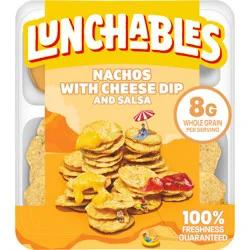 Lunchables Nachos with Cheese Dip and Salsa Tray