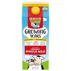 Horizon Organic Growing Years Whole Milk with DHA Omega-3, 59 oz.