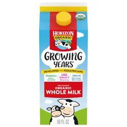 Horizon Organic Growing Years Whole DHA Omega-3 Milk, Half Gallon