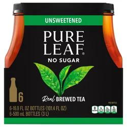 Pure Leaf Real Brewed Tea Unsweetened Black Tea 16.9 Fl Oz 6 Count