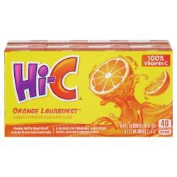 Hi-C Orange Lavaburst Cartons, 6 fl oz, 8 Pack