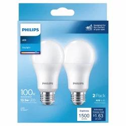 Philips 2 Pack 13.5 Watts Daylight LED Light Bulbs 2 ea