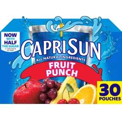 Capri Sun Fruit Punch Juice Drink Blend Pouches