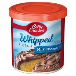 Betty Crocker Gluten Free Whipped Milk Chocolate Frosting, 12 oz