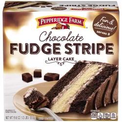 Pepperidge Farm Chocolate Fudge Stripe Layer Cake