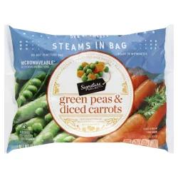 Safeway Green Peas & Diced Carrots Steam In Bag