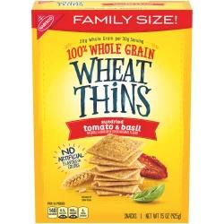 Wheat Thins Sundried Tomato & Basil Snack Crackers - Family Size