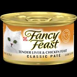 Fancy Feast Gourmet Cat Food Tender Liver & Chicken Classic Pate