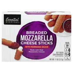 Essential Everyday Cheese Sticks, Mozzarella, Breaded, with Marinara Sauce