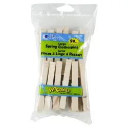 Loew-Cornell Loew Cornell Woodsies Spring Clothespins - Large - 24 Count - Natural