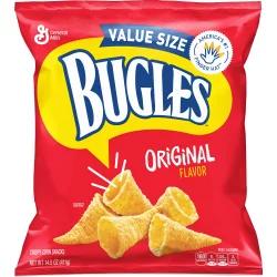 Bugles Nacho Cheese Flavor Crispy Corn Snacks