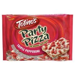Totino's Party Pizza Pack!, Triple Pepperoni, 4 ct - 10.2 oz Pizzas (frozen)