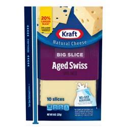 Kraft Big Slice Aged Swiss Cheese Slices Pack