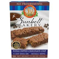 Sunbelt Bakery Fudge Dipped Chocolate Chip Granola Bars 10ct