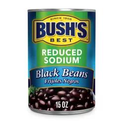 Bush's Best Reduced Sodium Black Beans - 15oz