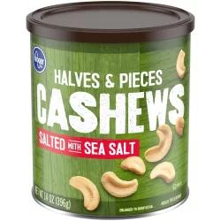Kroger Salted Cashews Halves & Pieces