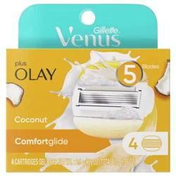 Venus Comfortglide plus Olay Coconut Women's Razor Blade Refills - 4ct