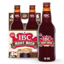IBC Root Beer Made With Sugar Glass Bottles