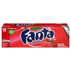Fanta Strawberry Soda Fridge Pack Cans, 12 fl oz, 12 Pack