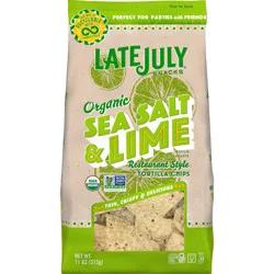 Late July Tort Chip Sslt&Lime Org