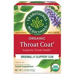 Traditional Medicinals Organic Throat Coat, Caffeine Free Herbal Tea