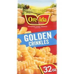 Ore-Ida Golden Crinkles French Fries Fried Frozen Potatoes, 32 oz Bag