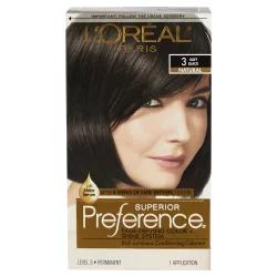 L'Oréal Superior Preference Fade Defying Color + Shine System  3 Soft Black