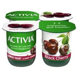 Activia Low Fat Probiotic Black Cherry Yogurt Cups
