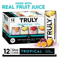 TRULY Hard Seltzer Tropical Variety Pack Cans