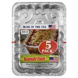 Handi-foil 5 Pack Giant Lasagna Pans 5 ea