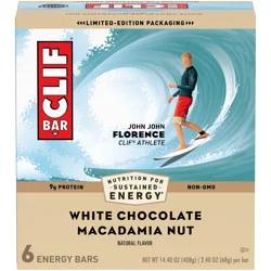 CLIF White Chocolate Macadamia Nut Energy Bars - 6ct
