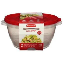 Rubbermaid Take Alongs 15.7 Cups Containers & Lids Serving Bowls 2 ea