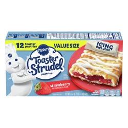 Pillsbury Toaster Strudel 12 Pack Value Size Strawberry Pastries 12 oz