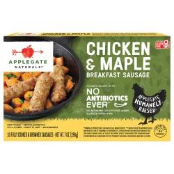 Applegate Natural Chicken & Maple Breakfast Sausage Links, 7oz (Frozen)