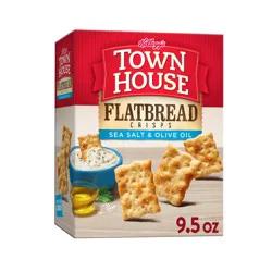 Town House Flatbread Crisps Sea Salt and Olive Oil Oven Baked Crackers