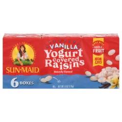 Sun-Maid Yogurt Covered Vanilla Raisins 6 Boxes 6 ea