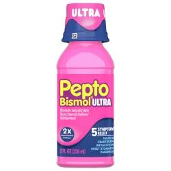Pepto-Bismol Pepto Bismol Liquid Ultra for Nausea, Heartburn, Indigestion, Upset Stomach, and Diarrhea Relief, Original Flavor 8 oz