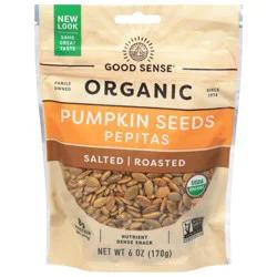 Good Sense Organic Salted Roasted Pumpkin Seeds Pepitas 6 oz