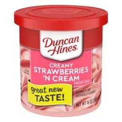 Duncan Hines Creamy Creamy Strawberry N Cream Frosting 16 oz