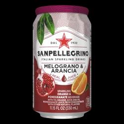 San Pellegrino SANPELLEGRINO Sparkling Fruit Beverages, Melograno e Arancia/Pomegranate & Orange 11.15-ounce cans