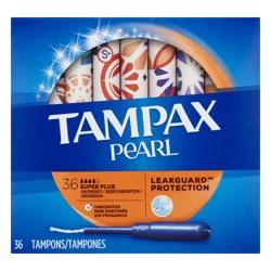 Tampax S+ Super Plus Absorbency Pearl Unscented Tampons 36.0 ea