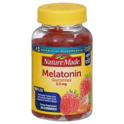 Nature Made Melatonin Gummies 2.5 mg, 80 Count for Supporting Restful Sleep