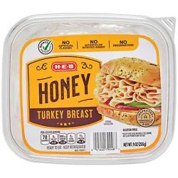 H-E-B Select Ingredients Turkey Breast Honey Roasted Shaved