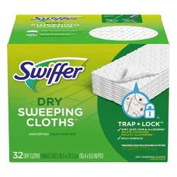Swiffer Dry Unscented Sweeping Cloths 32 ea