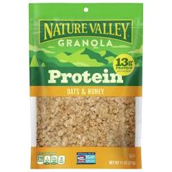 Nature Valley Protein Granola, Oats and Honey, Resealable Bag, 11 OZ 