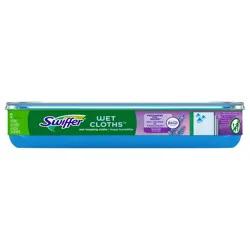 Swiffer Sweeper Wet Mopping Cloth Refills for Floor Mopping and Cleaning, Multi-Surface Floor Cleaner with Febreze Freshness, Lavender Scent, 12 count