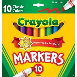 Crayola Broad Line Classic Colors Nontoxic Markers 10 ea