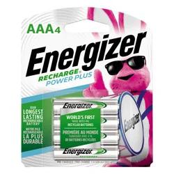 Energizer Recharge Power Plus AAA Batteries 4 ea
