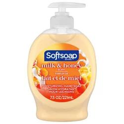 Softsoap Milk & Honey Scent Liquid Hand Soap, Moisturizing Liquid Hand Soap, 7.5 Oz.